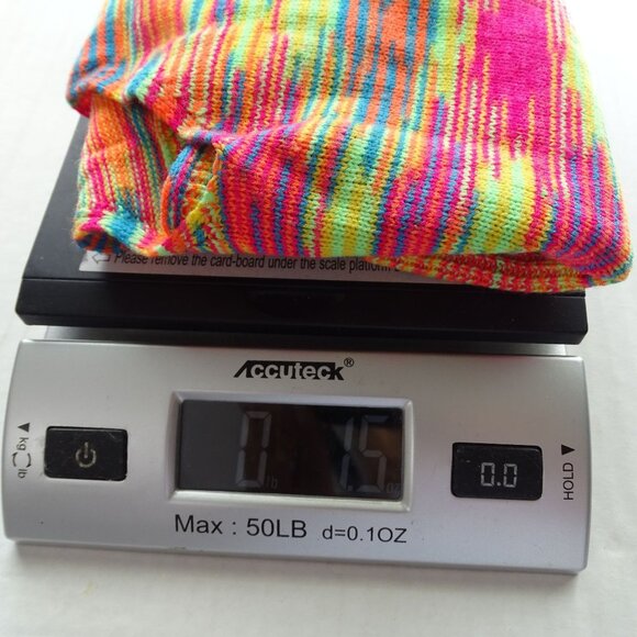 Vibrant Multicolor Acrylic Cropped Knit Halter Top Women Size XS Retro - Picture 8 of 8